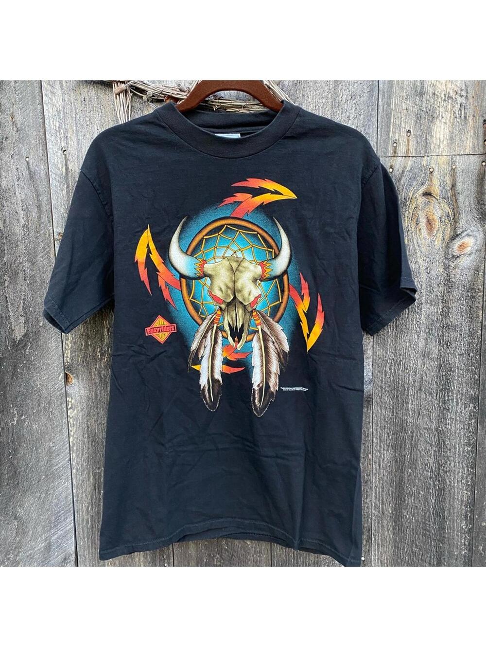Vintage 90's Easyriders South Western Biker Tee Shirt Size Medium